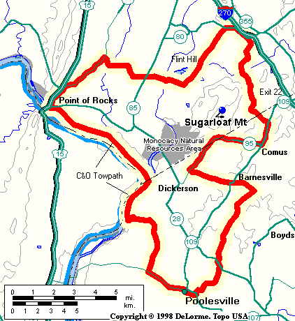 Sugarloaf Hiking Trail Map Sugarloaf Challenge Loop