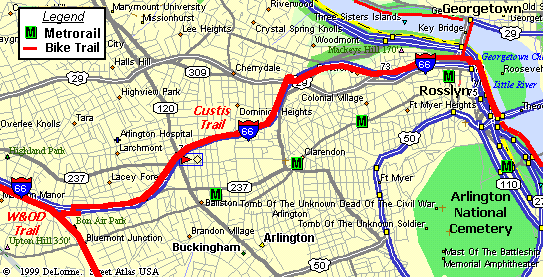 Map of Custis Trail